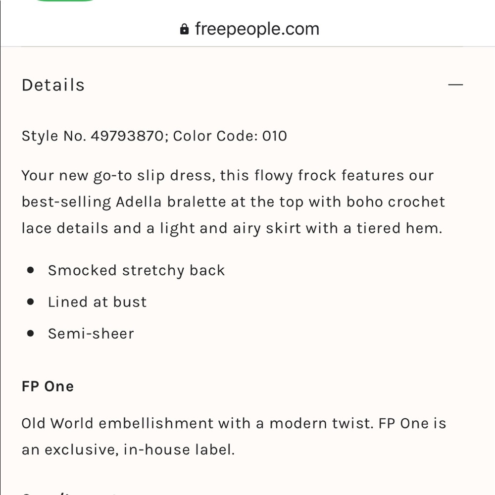 Free People FP One Adella slip mini dress in white - Picture 5 of 7